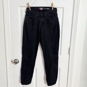 Levis Denizen | Curvy Skinny Mid Rise Black Stretch Womens Jeans 28X32